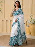 Vasthrlay Womens Printed Unstitched Peach Saree