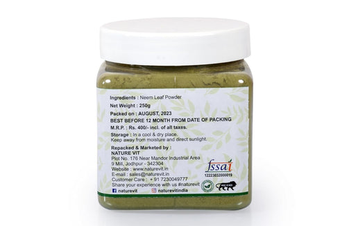 NatureVit Neem Powder for Face Pack & Hair
