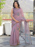 Vasthrlay Womens Printed Unstitched Light Green Saree