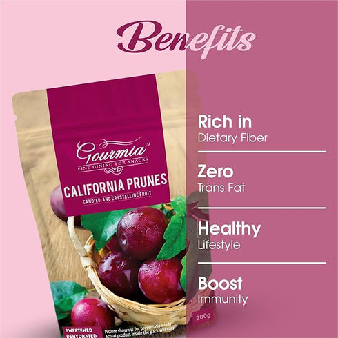 Gourmia California Dried Prunes 200g