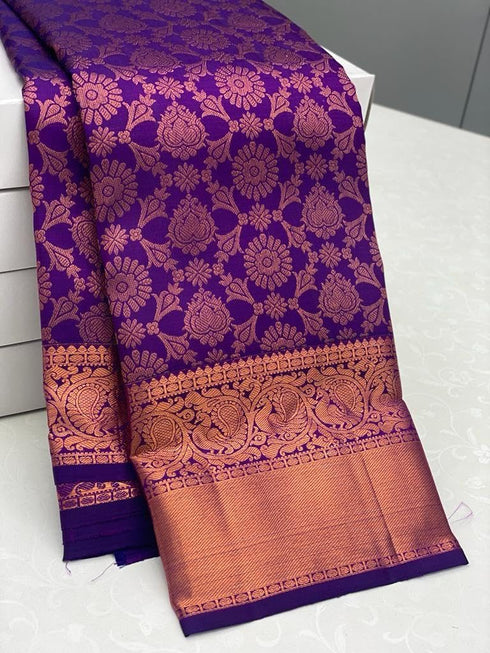 Vasthrlay Banarasi Unstitched Saree