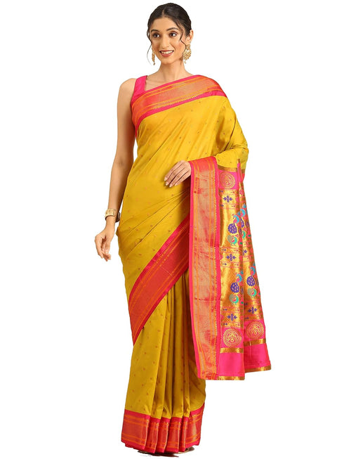 Vasthrlay Paithani Parrot Saree