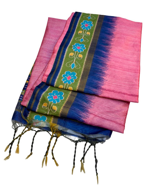 Vasthrlay Kalamkari Floral Tussar Designer Blouse