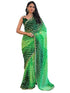Vasthrlay Georgette Bandhani Orange Saree