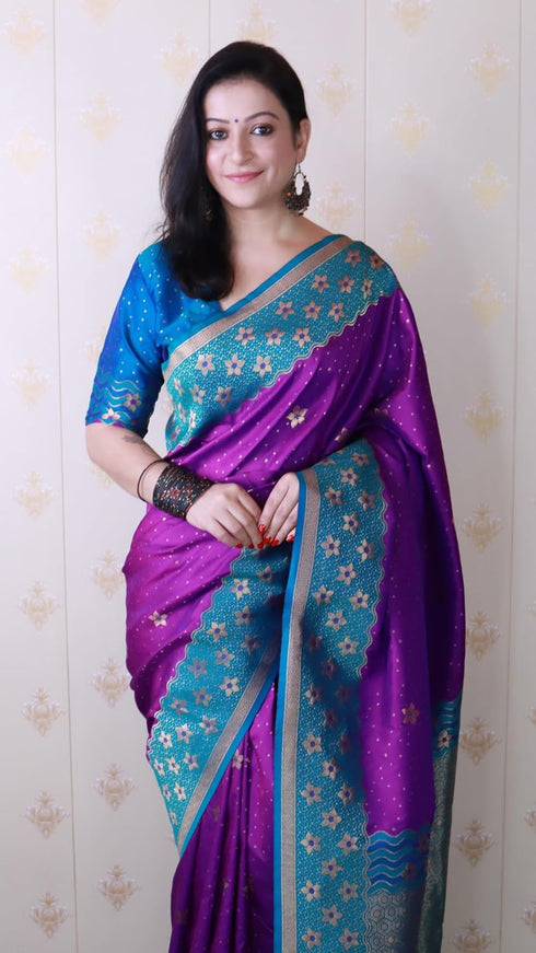 Vasthrlay Kanjivaram Unstitched Blouse Ethnic Wear
