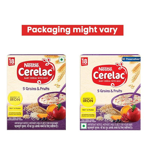 CERELAC Baby Food Cereal | 5 Grains & Fruits