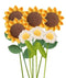 7PCS Crochet Sunflower Bouquet