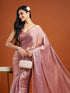 Vasthrlay Red Embroidery Unstitched Saree