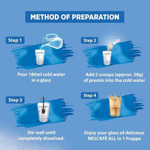 Nescafe All in 1 Frappe Cold Coffee Premix 300g Jar