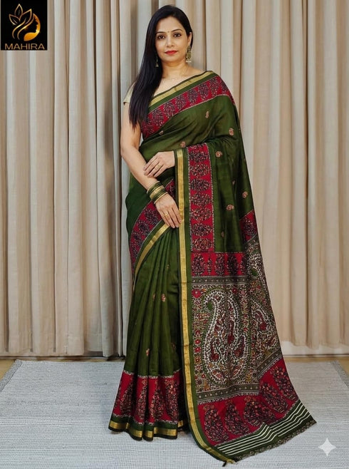 Vasthrlay Printed Traditional Lightweight Breathable
