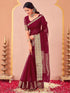 Vasthrlay Organza Jacquard Unstitched Light Green Saree
