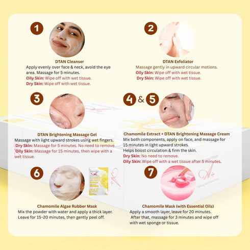 A+ Dtan Korean Glass Facial Monodose Kit