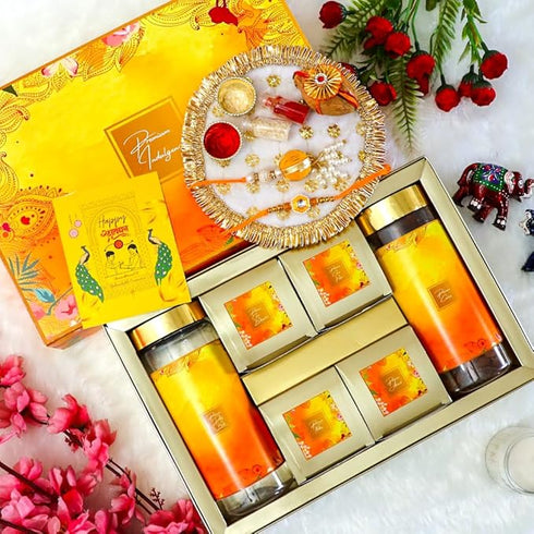 NutriSnacksBox Rakhi Gift for Brother Chocolate Delight Rakshabandhan Gift Combo Box