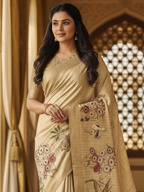 Vasthrlay Cotton Printed Unstitched Ethnic Wear