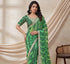 Vasthrlay Georgette Embroidery Unstitched Orange Saree