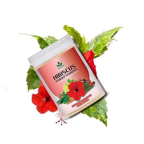 Havintha - Natural & Herbal Hibiscus Powder Jar - Shampoo for All Hair Types