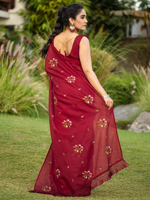 Vasthrlay Embroidered Unstitched Rt Ethnic Wear