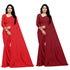 VasthrlayGeorgette Unstitched Red Maroon Free Ethnic Wear