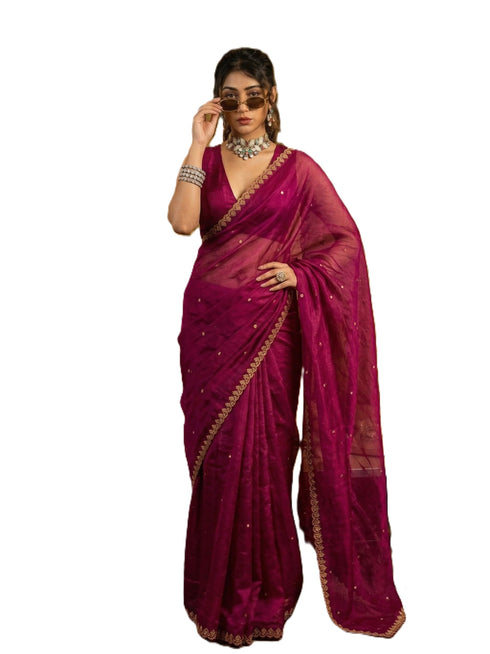 Vasthrlay Traditional Unstitched Saree