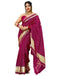 Vasthrlay Georgette Leheriya Purple Saree With Unstitched Blouse Piece
