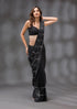 Vasthrlay Siroski Unstitch Black Ethnic Wear