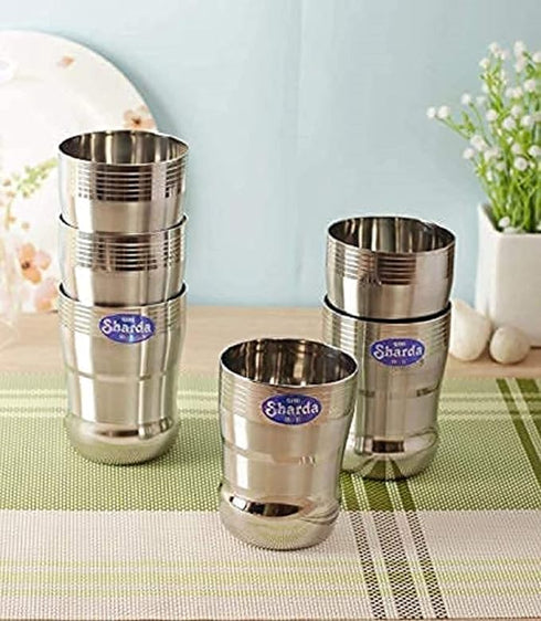 Stainless Steel Drinking Water Glass Set