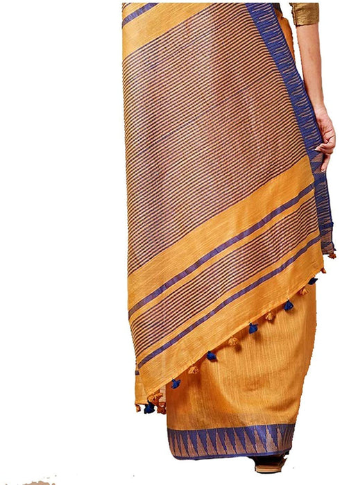 Vasthrlay Handloom Bhagalpuri Tample Border