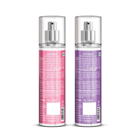 Layer'r Wottagirl Cupid Heart & Currant Crush Body Splash Combo For Women (Pack Of 2)