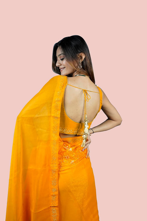Vasthrlay Embroidered Shimmer Ethnic Wear
