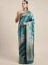 Vasthrlay Silver Banarasi Saree
