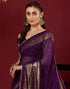 Vasthrlay Georgette Printed Unstitched Maroon Saree