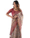 Vasthrlay Beige Blue Traditional Multicolour Saree