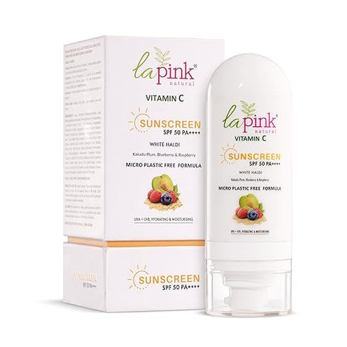 La Pink Vitamin C Sunscreen For Men and Women | SPF 50 PA++++ UVA + UVB