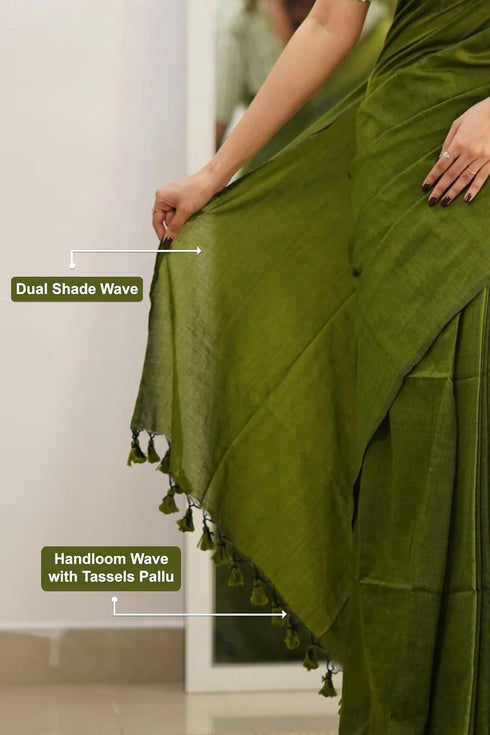 Vasthrlay Handloom Printed Unstitched Purple Ethnic Wear