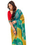 Vasthrlay Georgette Bandhani Unstitched Pink Saree