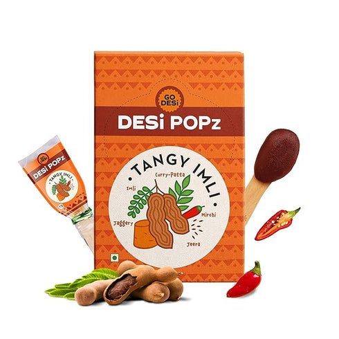 GO DESi Popz Imli Pop| Tamarind & Jaggery Candy 50 Pieces