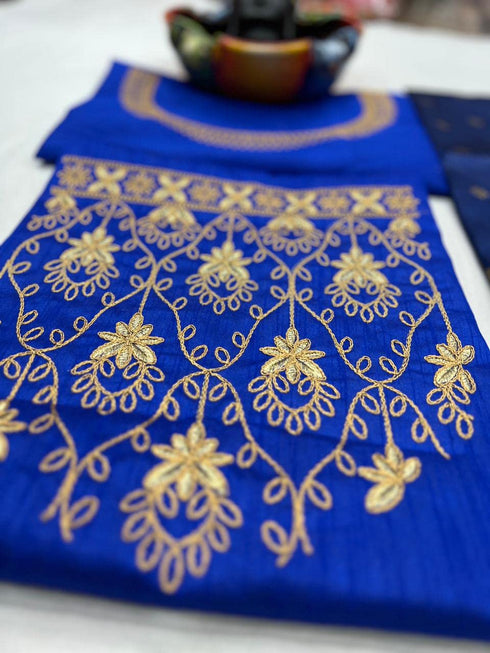 Vasthrlay Unstitched Material Traditional Lehegnga