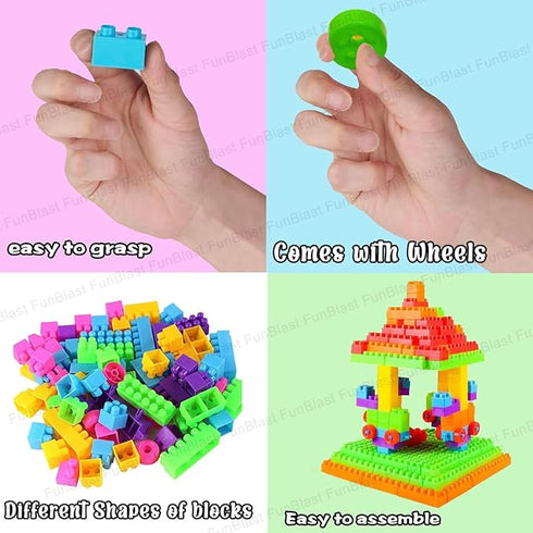 FunBlast DIY Plastic Building Blocks for Kids Puzzle Games
