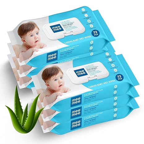Mee Mee Caring Baby Wet Wipes with lid