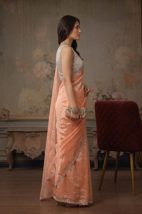 Vasthrlay Embroidery Unstitched Saree