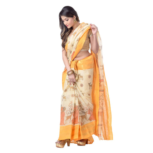 Vasthrlay Bengal Cotton Shakuntala Printed Handloom