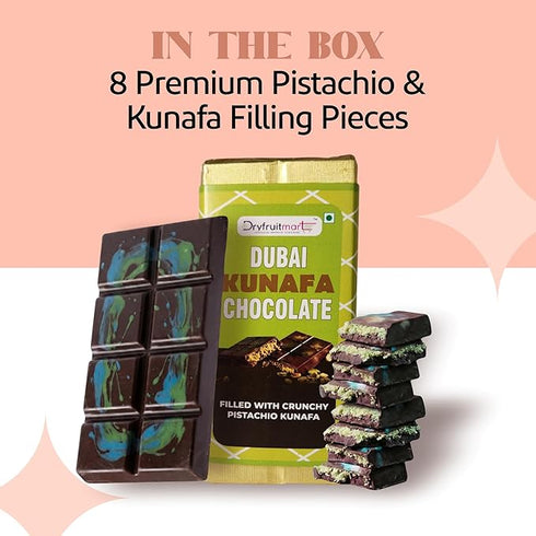 Dryfruit Mart Dubai Kunafa Chocolate Bar