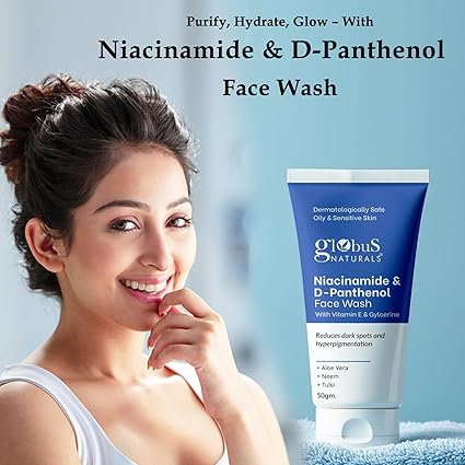 Globus Naturals Niacinamide & D-Panthenol Face Wash