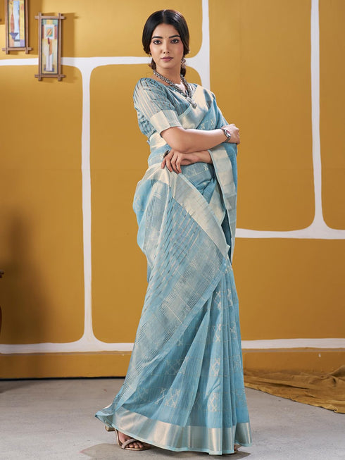 Vasthrlay Geometric Unstitched Designer Sf Ethnic Wear
