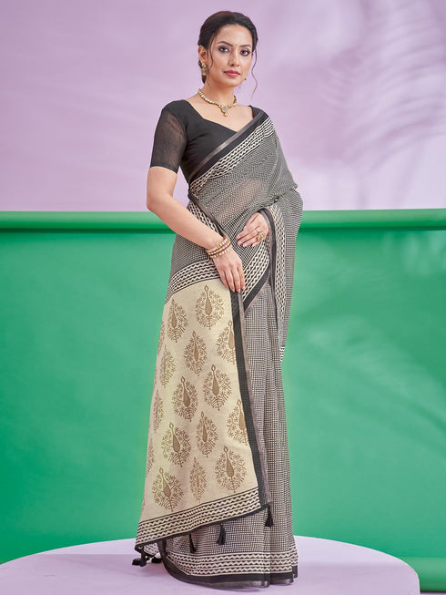 Vasthrlay Abstract Printed Unstitched Hs Ethnic Wear
