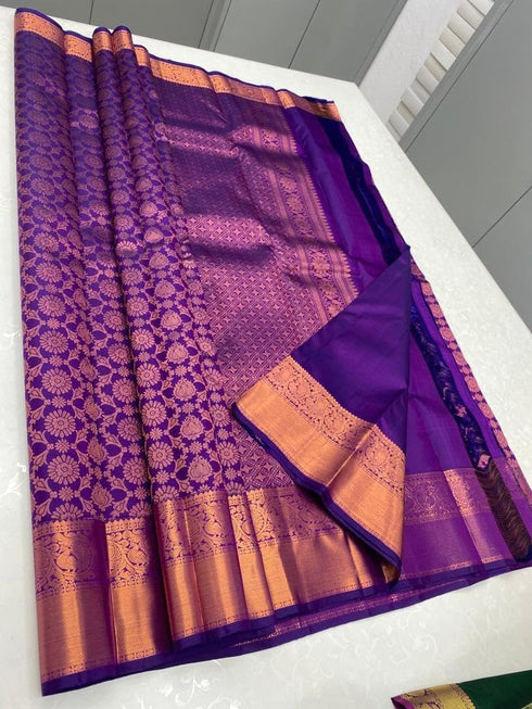 Vasthrlay Banarasi Unstitched Saree