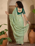 Vasthrlay Georgette Embroidery Dusty Saree