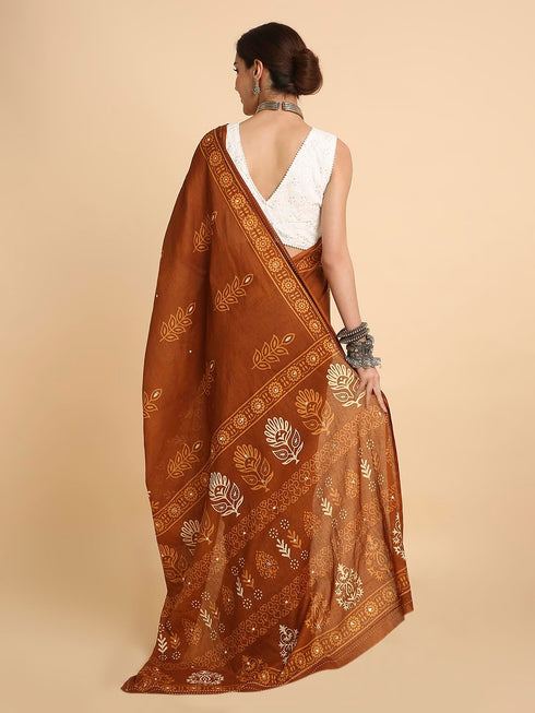 Vasthrlay Lightweight Breathable Traditional Printed Saree