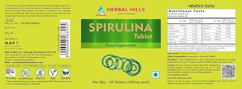 Herbal Hills Ayurveda Spirulina Tablets