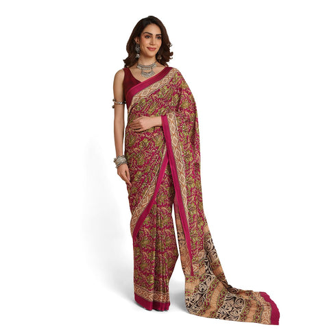 Vasthrlay Lightweight Breathable Traditional Printed Saree